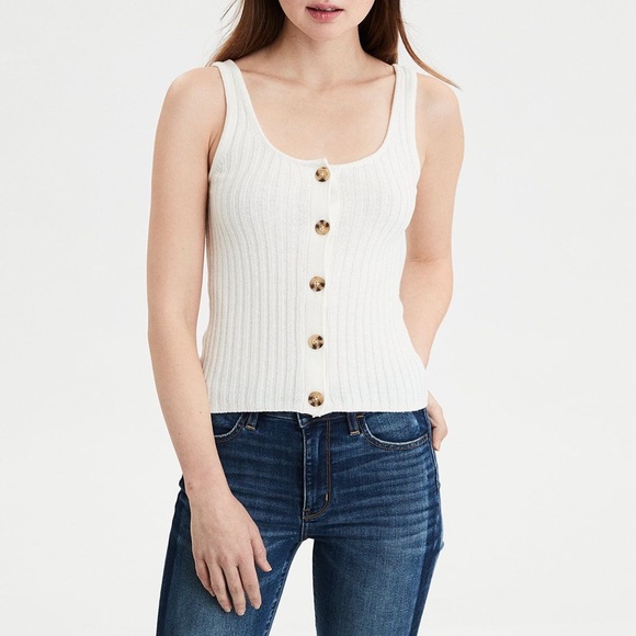 Women’s knitted tank top - Picture 1 of 3